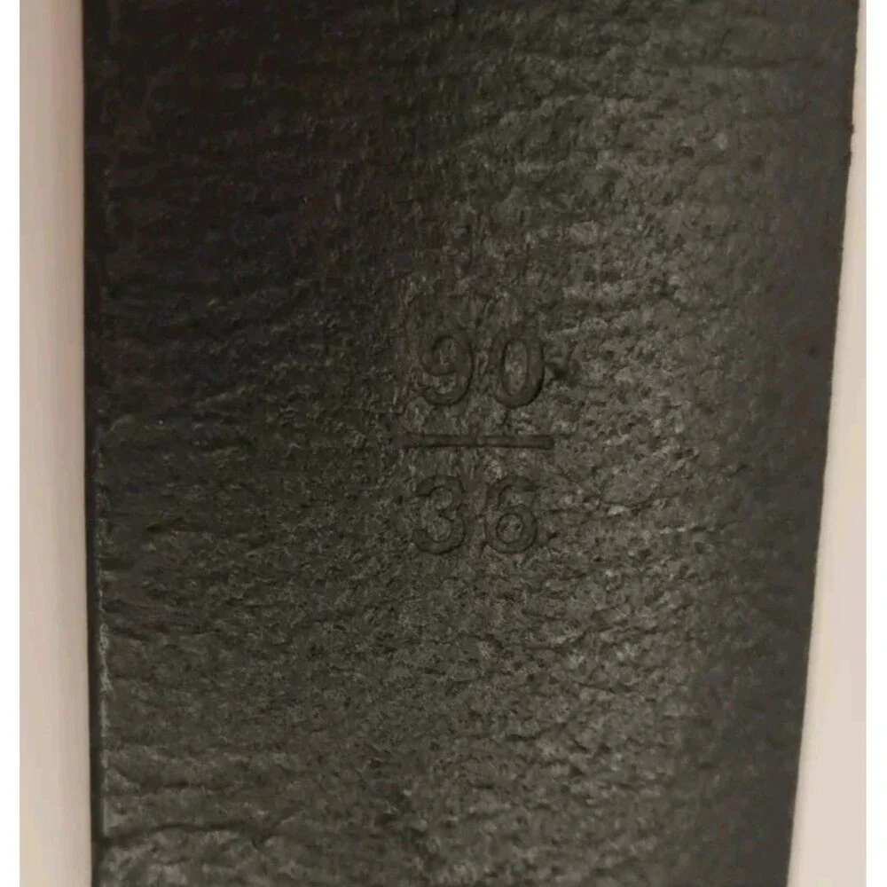 ROUNDTREE & YORKE 36 Black Leather Work Belt Black Buckle